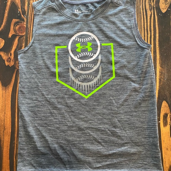 Under Armour Other - Under Armour Boys size 6 Gray Baseball Tank Top